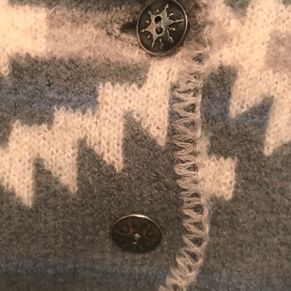 Native Wool Vest Reversible grey & cream - Picture 5 of 5